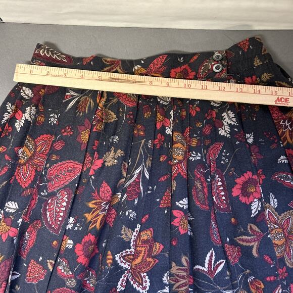 Orvis Women's Floral Maxi Skirt Vintage Size 10 Wrap Style Cottagecore Prairie - Picture 5 of 7